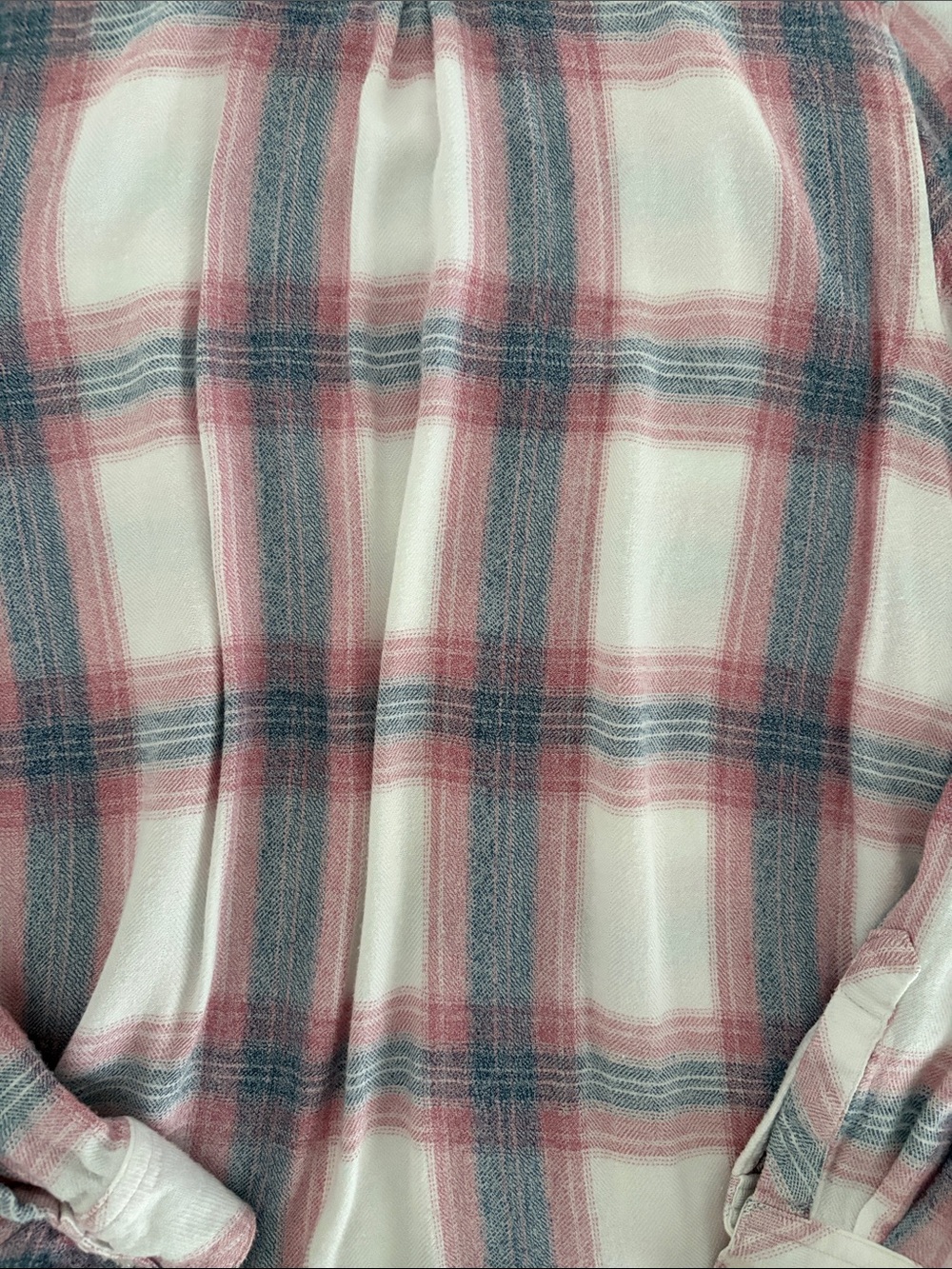 Rails Hunter plaid button-down shirt white/ pink Peony colorway Size Small - Picture 11 of 13